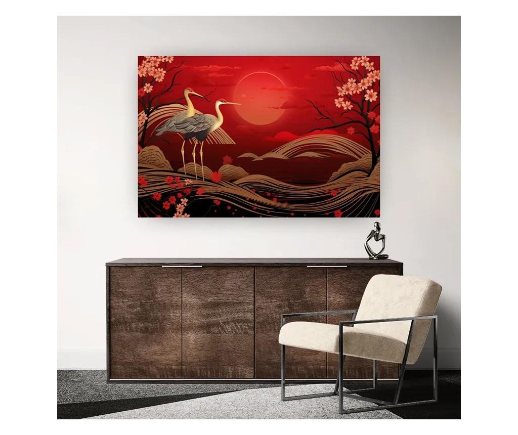 Vászonkép, Gold Landscape Painting, 70x100 cm - 2