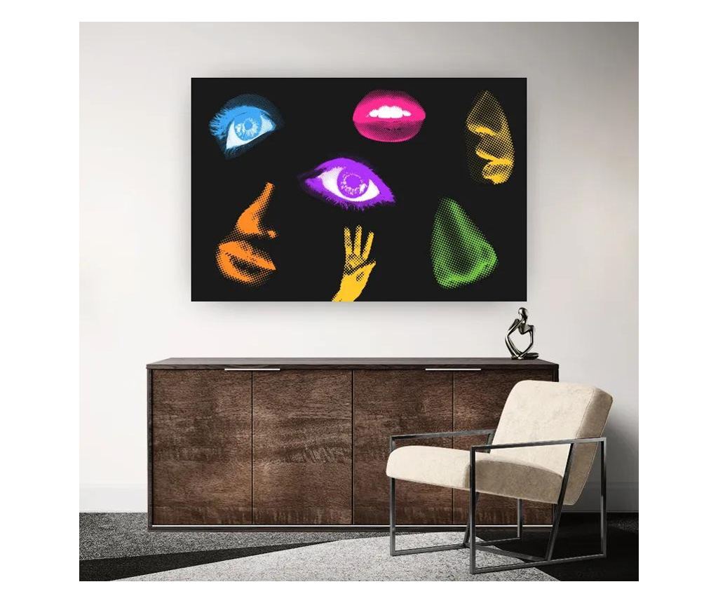 Vászonkép, See Hear Smell, 70x100 cm - 2