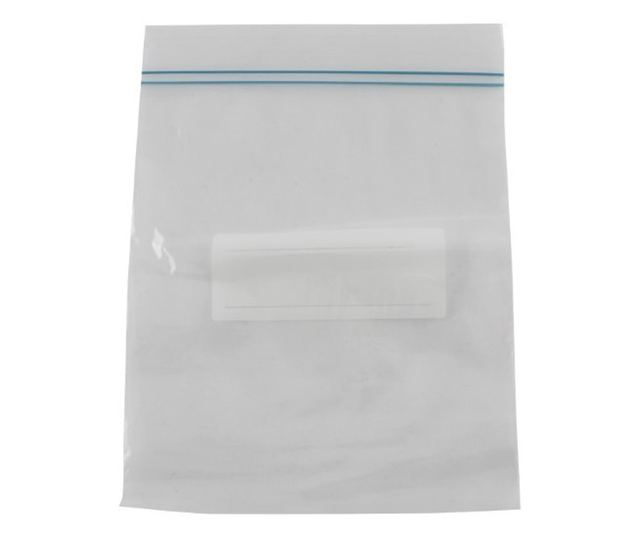 Set de pungi reutilizabile și resigilabile, transparente, cu fermoar ziplock, 17.5x20 cm, plastic, 50 buc  17.5x23x0.2 cm