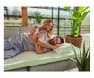 Saltea Top Dormeo Nature Aloe Vera II D110081467, 5cm, 90x200cm, spuma 3D Orthocell, CleanEffect, AirX System, Antiderapant, Alb