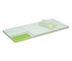 Saltea Top Dormeo Nature Aloe Vera II D110081467, 5cm, 90x200cm, spuma 3D Orthocell, CleanEffect, AirX System, Antiderapant, Alb