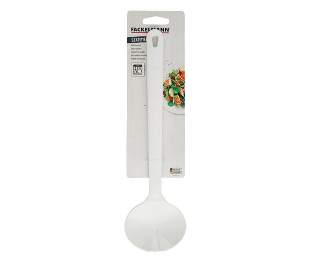 Set 2 buc tacâmuri salată Fackelmann 41810, 29.5 cm, Plastic, Cârlig suspensie, Alb