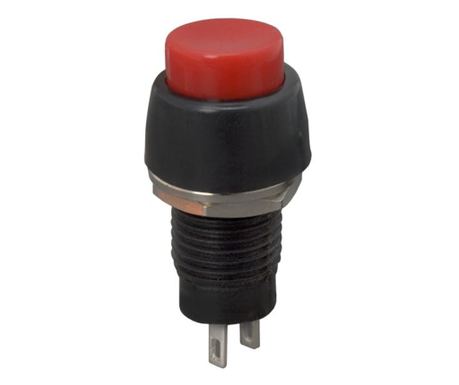 1 превключвател за натискане на веригата 2A-250V OFF-ON, ЧЕРВЕН