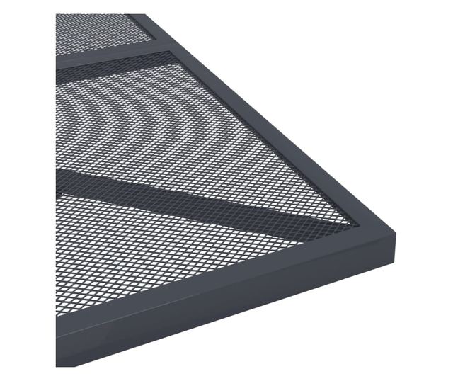 Градински комплект за хранене, 3 части, антрацит, стомана