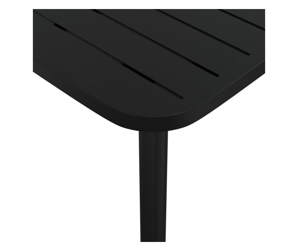 Градински комплект за хранене, 9 части, антрацит, стомана - 9