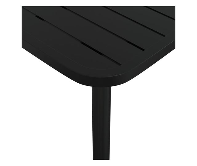 Комплект градински мебели, 5 части, антрацит, стомана