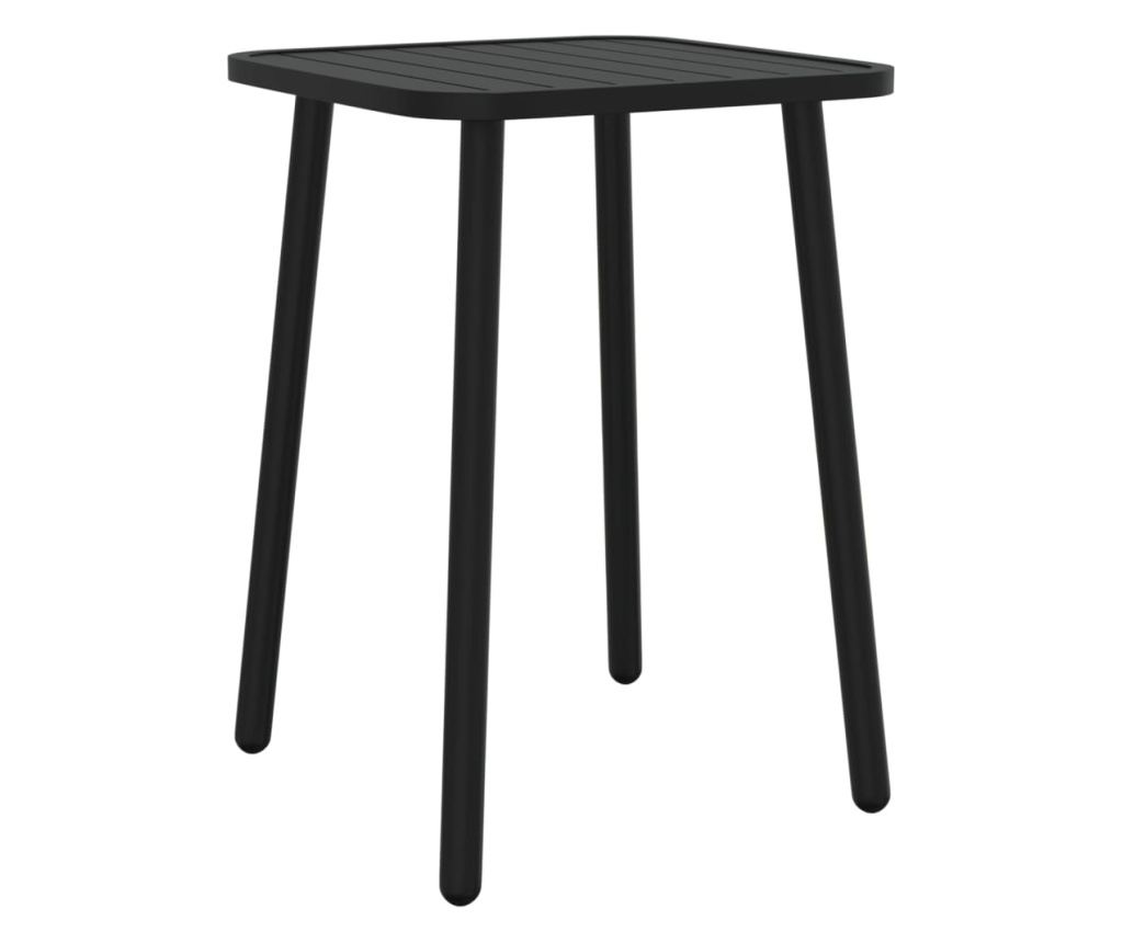 Градински комплект за хранене, 5 части, антрацит, стомана - 7