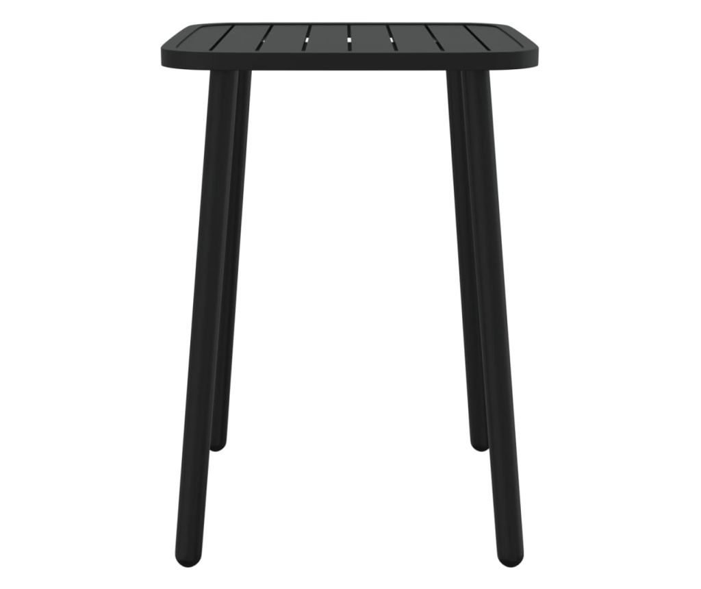 Градински комплект за хранене, 5 части, антрацит, стомана - 8