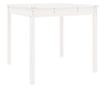 Stolik ogrodowy, biały, 82,5x82,5x76 cm, drewno sosnowe