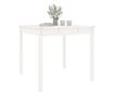 Stolik ogrodowy, biały, 82,5x82,5x76 cm, drewno sosnowe