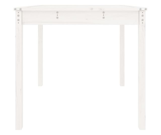 Stolik ogrodowy, biały, 82,5x82,5x76 cm, drewno sosnowe