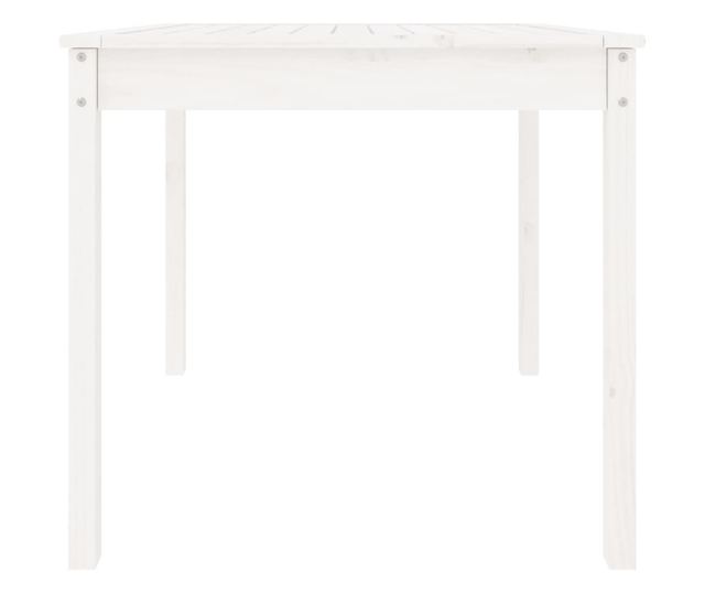 Stolik ogrodowy, biały, 82,5x82,5x76 cm, drewno sosnowe