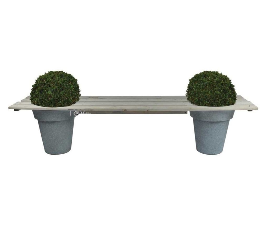 Esschert Design Klupa s posudom za biljke 180 cm NG71 - 2