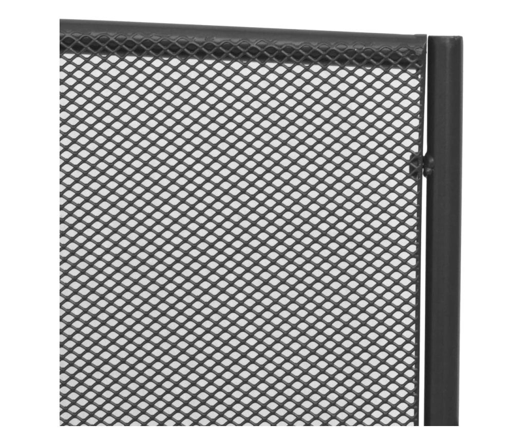 Vrtna klupa, antracit, 108 cm, čelik i mreža - 4