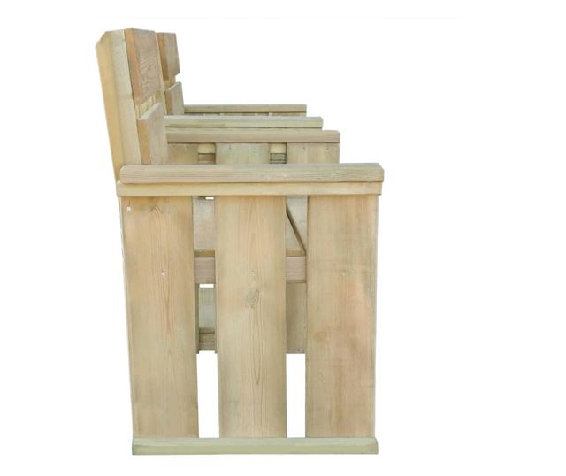 Vrtna klupa s 2 sjedala, 150 cm, tretirani bor