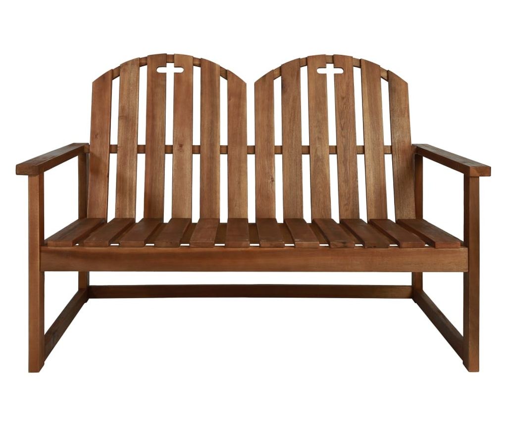 Vrtna klupa, 110 cm, masivno drvo bagrema - 2