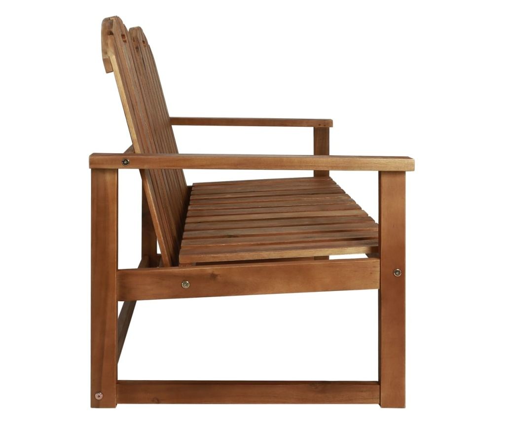 Vrtna klupa, 110 cm, masivno drvo bagrema - 3