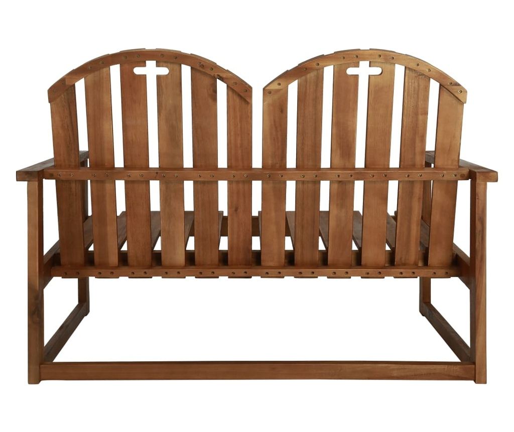 Vrtna klupa, 110 cm, masivno drvo bagrema - 4