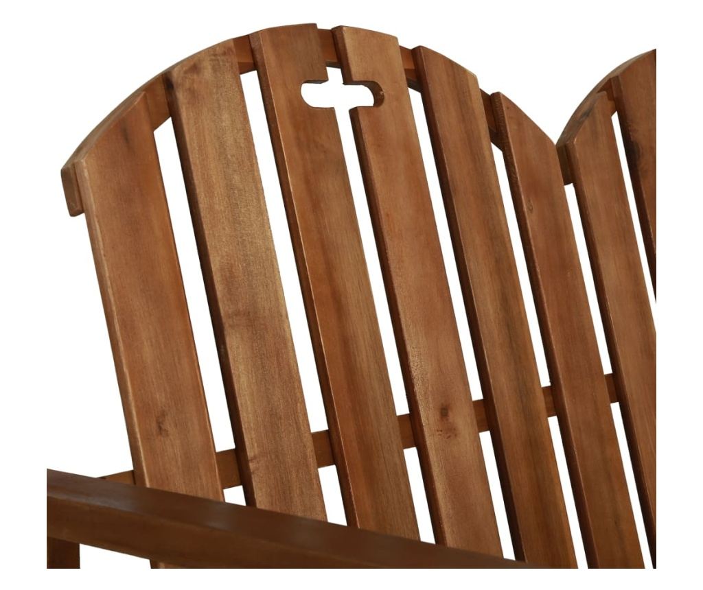 Vrtna klupa, 110 cm, masivno drvo bagrema - 5