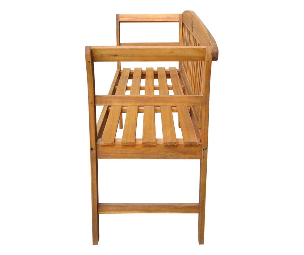 Vrtna klupa, 157 cm, masivno drvo bagrema - 3