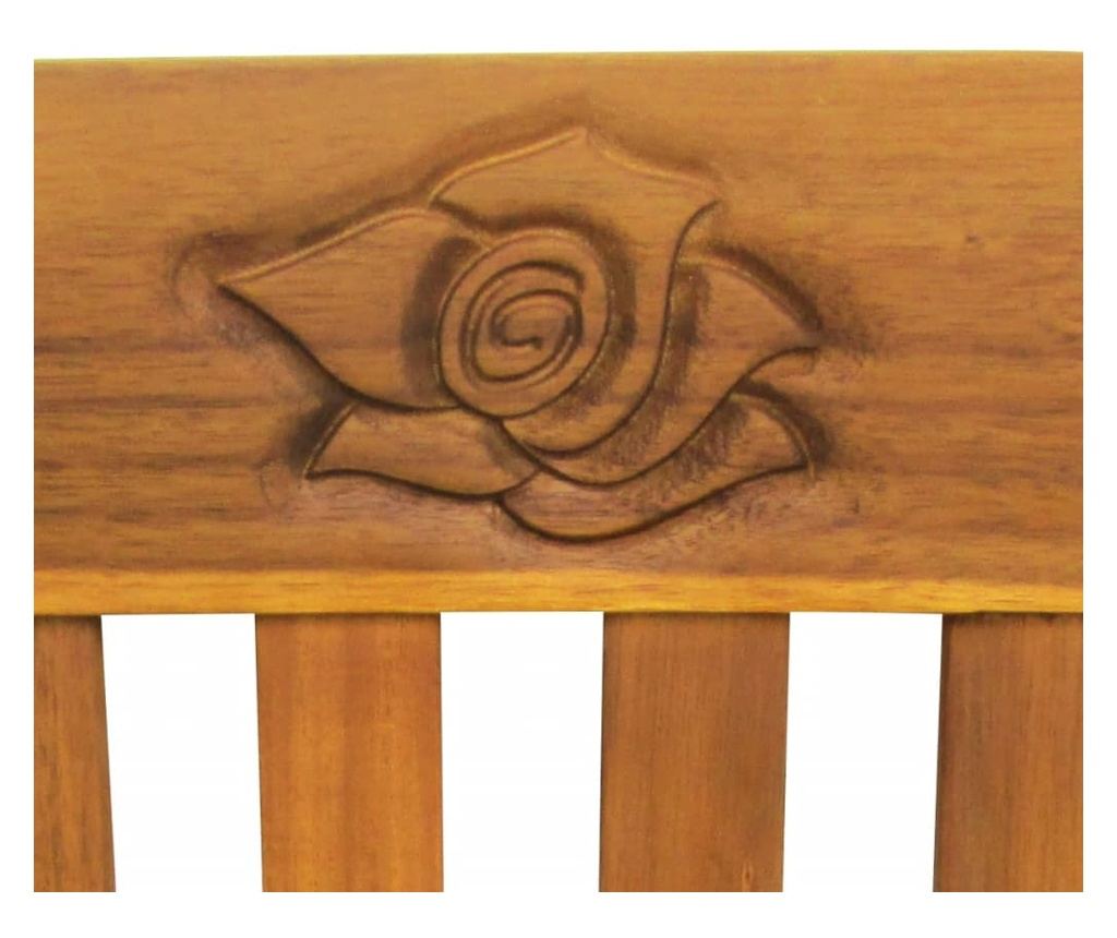 Vrtna klupa, 157 cm, masivno drvo bagrema - 4