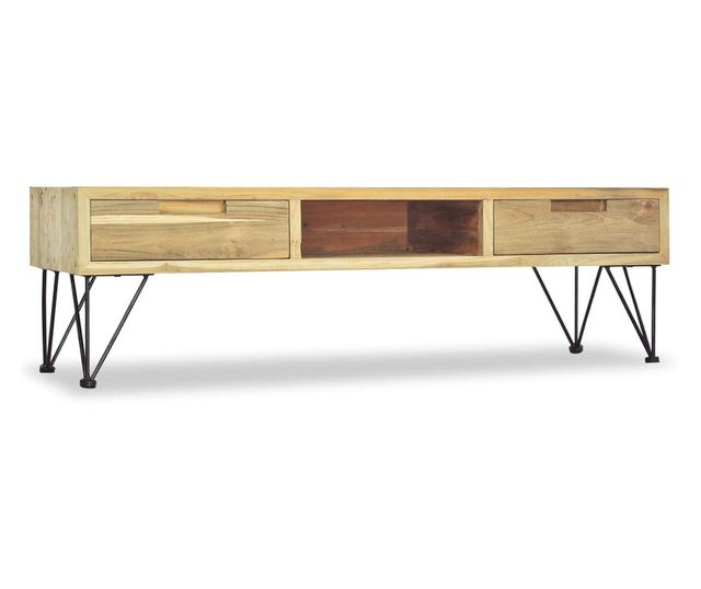 TV komoda 120 x 35 x 35 cm, masivno tikovo drvo