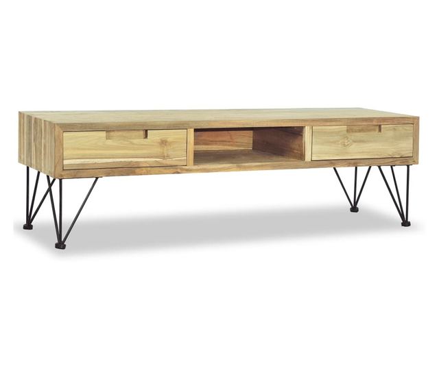 TV komoda 120 x 35 x 35 cm, masivno tikovo drvo