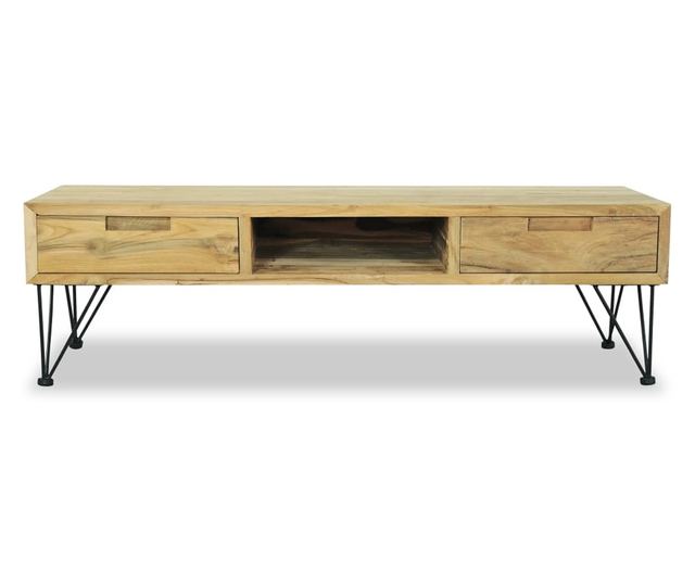 TV komoda 120 x 35 x 35 cm, masivno tikovo drvo