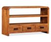 TV komoda, masivno drvo s sheesham završnom obradom, 90x30x55 cm