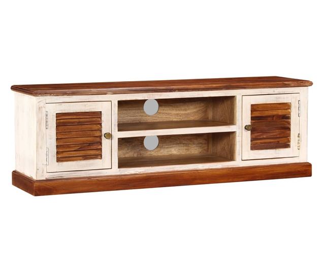 TV komoda od masivnog drva sheesham i manga, 120x30x40 cm