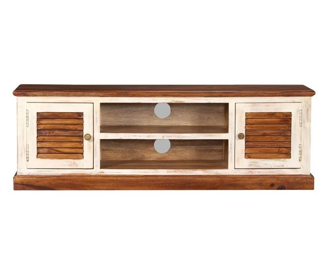 TV komoda od masivnog drva sheesham i manga, 120x30x40 cm