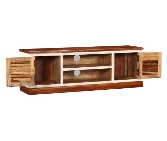 TV komoda od masivnog drva sheesham i manga, 120x30x40 cm