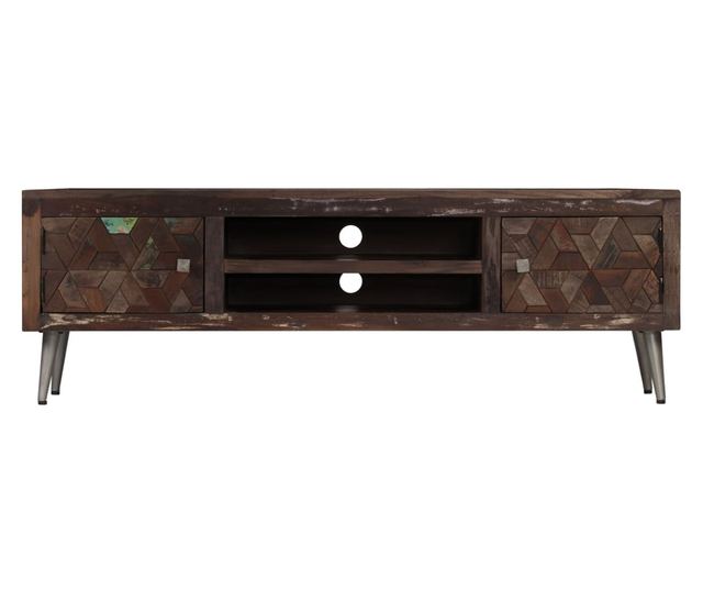 Comodă TV, 140 x 30 x 45 cm, lemn masiv reciclat