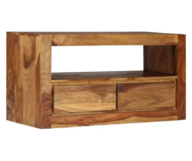 TV komoda od masivnog sheesham drveta, 80 x 30 x 40 cm