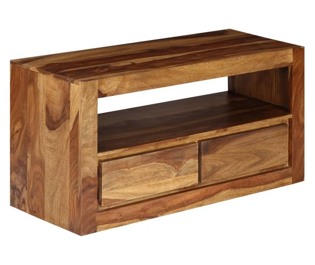 TV komoda od masivnog sheesham drveta, 80 x 30 x 40 cm