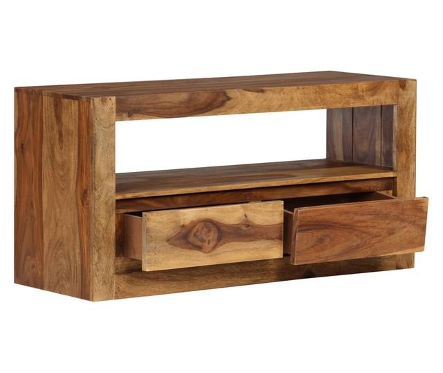 TV komoda od masivnog sheesham drveta, 80 x 30 x 40 cm
