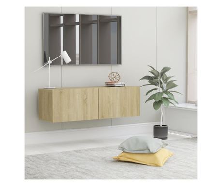 TV komoda, sonomanski hrast, 100 x 30 x 30 cm, PAL