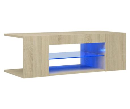 Έπιπλο Τηλεόρασης LED, Sonoma Oak, 90x39x30 εκ.