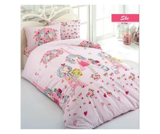Egy személyes, Majoli Bahar Home Collection ágyneműgarnitúra, 100% ranforce pamutból, 144 TC, 3 részes, She