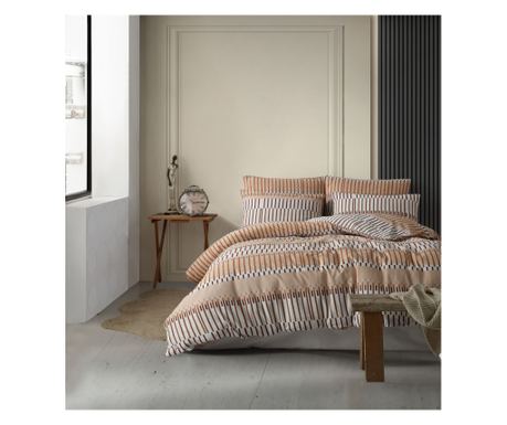 Σετ Διπλού Κρεβατιού, Story Home, 100% Βαμβάκι, 144 Κλωστές, 4 Τεμαχίων, Miranda Brown