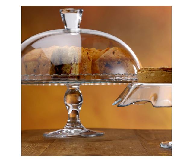 Suport tort cu capac 32cm, PASABAHCE Patisserie