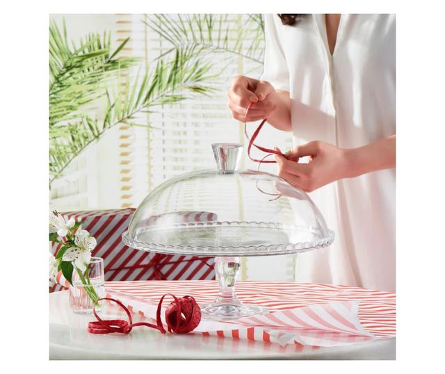 Suport tort cu capac 32cm, PASABAHCE Patisserie