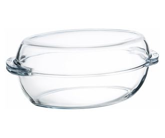 Vas termorezistent cu capac 4.5L, oval, AMBITION Excellent