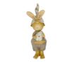 Figurina iepuras cu caciulita, bej, 5,5x3,5x14 cm