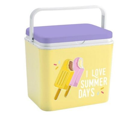 Cutie frigorifica inghetata ATLANTIC, 24 litri, pasiva, refrigerare, fara BPA, multicolor