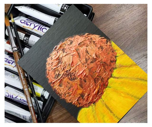 Tablou birou Tablou floare, dimensiuni 18x12 cm