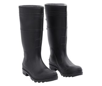 Cizme de ploaie, negru, PVC, marime 42