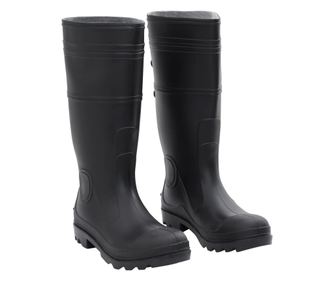 Cizme de ploaie, negru, PVC, marime 43