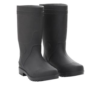 Cizme de ploaie, marime 38, negru, PVC