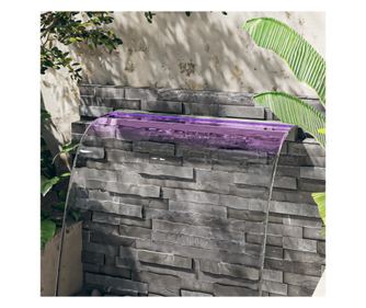 RGB LED slap za vodo, 108 cm, nerjavno jeklo